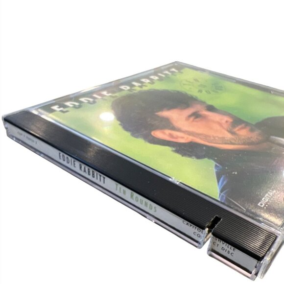 Eddie Rabbitt 10 "Ten Rounds" 1991 Country CD Album Jewel Case - Picture 2 of 5